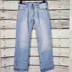 Old Navy Men’s Straight Fit Jeans Size 30x32 Light Wash 100% Cotton